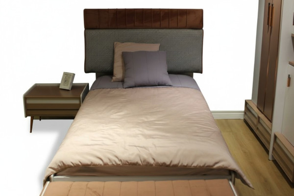 Lit d'enfants Lit moderne Lit de chambre de jeunes 207 x 120 cm Chambre d'enfants neuve
