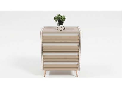 Commode moderne avec 2 tiroirs, Designer de meubles, Chambre enfant, neuf.