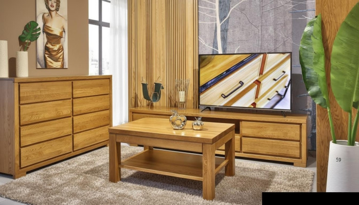 Table d'appoint Table basse Bois massif Meubles en chêne 120x80cm Tables neuves