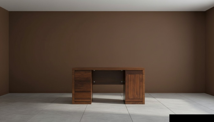 Tableau Bureau Table en bois Bureau d'ordinateur Bois massif Bureau de bureau Mobilier de bureau Tables