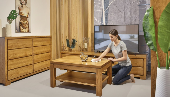 Salle de séjour Ensemble de meubles en bois Commode robuste Buffet Table basse Meuble TV Ensemble de 3 pièces. Nouveau