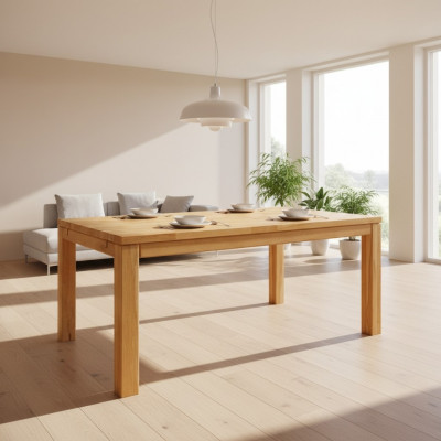 Table à manger Tables en bois Table à manger Salle à manger Table en bois massif Tables à manger en bois véritable 180x90