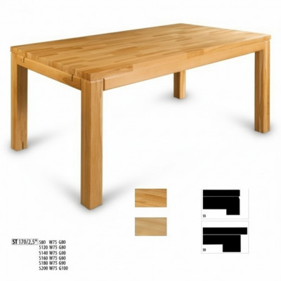 Table à manger Tables en bois Table à manger Salle à manger Table en bois massif Tables à manger en bois véritable 180x90