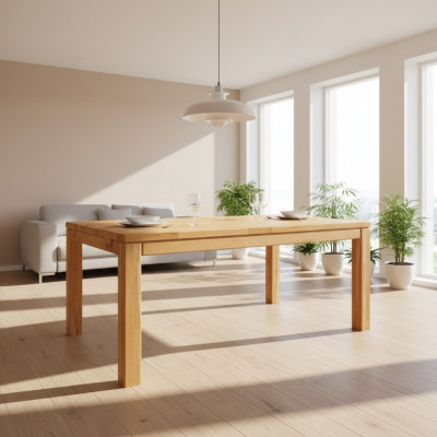 Table à manger Tables en bois Salle à manger Table 160x90 en bois massif Tables à manger en bois massif
