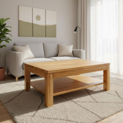 Table basse en bois Table en bois massif Tables basses plateau de table Table d'appoint Table 100x70