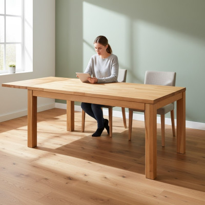 Table Table à manger Meubles massifs Salle à manger 160x90cm Bois véritable Bois massif Tables nouvelles