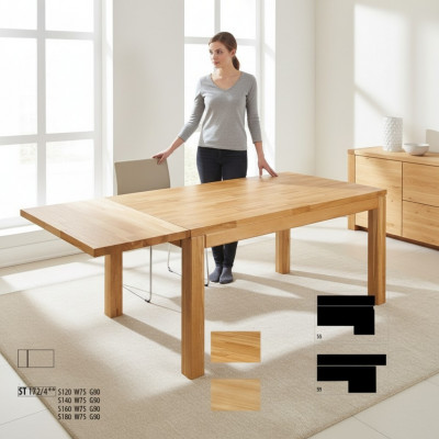 Table à manger Tables en bois Table de salle à manger en bois massif Tables à manger en bois naturel 120x80