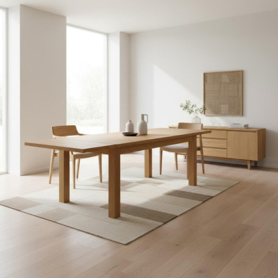Salle à manger Table à manger Tables massives Table 140x90 cm Bois véritable en bois massif Nouveaux meubles