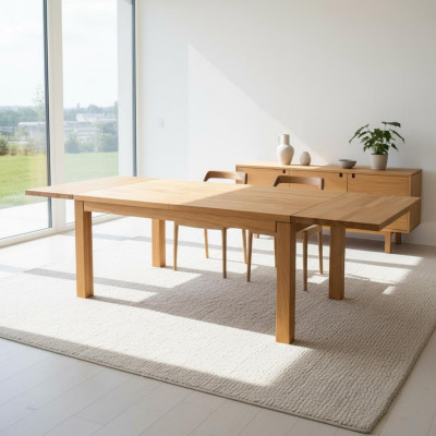 Table à manger Hêtre Table de conférence Table en bois Tables Table Mobilier massif Salle à manger neuf