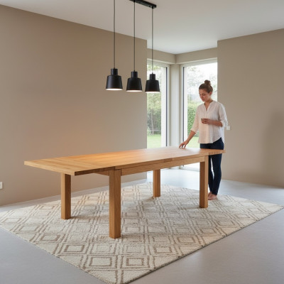 Table à manger Table de conférence Table en bois Tables Table Meuble massif Salle à manger 80x80cm