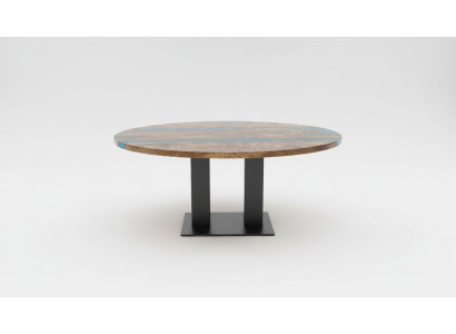 Table à manger ronde Table de rivière En bois massif Table de rivière Table 150cm Tables Résine époxy