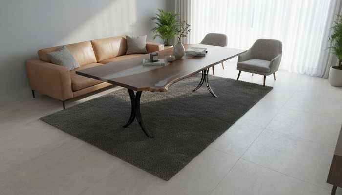 Table à manger Eau de mer Rivière Bois véritable Table de rivière 220x110 Tables