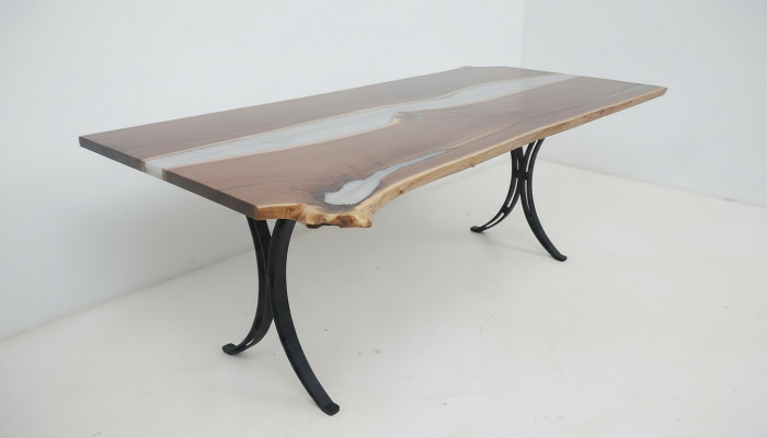 Table à manger Eau de mer Rivière Bois véritable Table de rivière 220x110 Tables