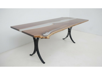 Table à manger Eau de mer Rivière Bois véritable Table de rivière 220x110 Tables