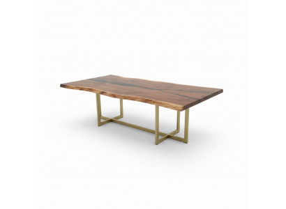 Table de rivière Table à manger Table de rivière Tables massives 240x100 Résine époxy de mer