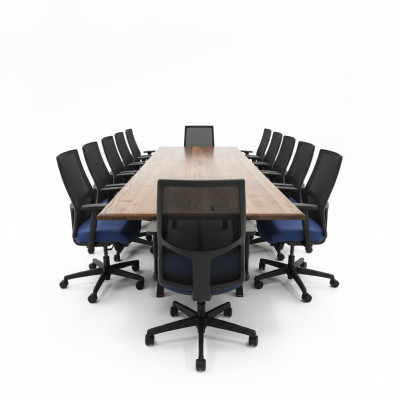 Table de réunion en bois massif, tables de mobilier solide en bois véritable Table de salle à manger