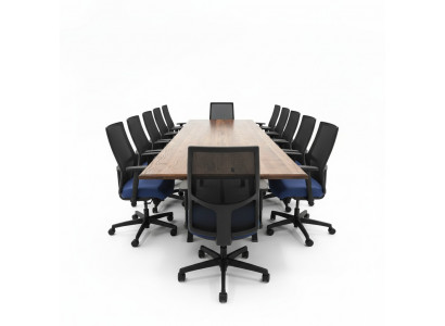 Table de réunion en bois massif, tables de mobilier solide en bois véritable Table de salle à manger