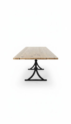 Véritable table à manger en résine époxy bois massif Table de rivière 260x90 nouvelles tables solides
