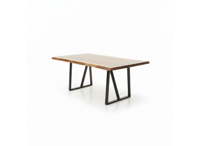 Table à manger en résine époxy, meuble en bois massif, table en résine d'eau de 260x100cm
