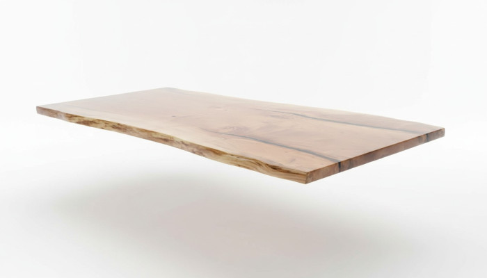 Table à manger Résine époxy Bois massif Meubles en bois massif Table en époxy cascade 240x100cm