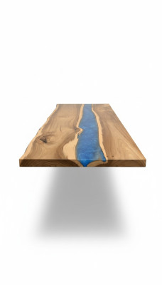 Table à manger Tables en résine époxy Table en époxy Cascade en bois massif Meubles