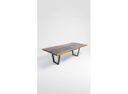 Table à manger en bois véritable de rivière en bois de mer 260x100 tables