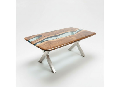 Table basse en résine époxy Table en bois Tables artisanales Mobilier massif en résine