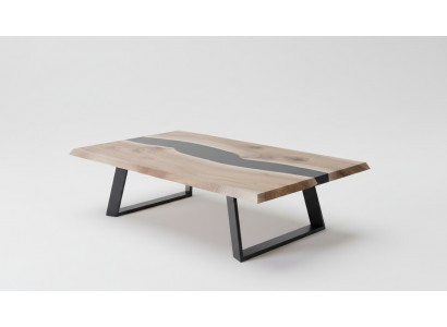 Table en résine époxy Bois Table basse Artisanat massif Mobilier de salon