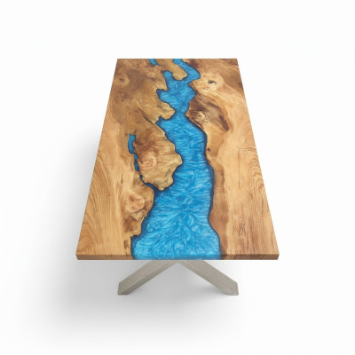 Table basse Table de rivière Table en bois massif Table de rivière 120x90 Tables solides
