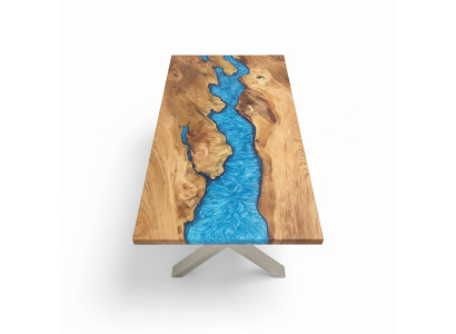 Table basse Table de rivière Table en bois massif Table de rivière 120x90 Tables solides