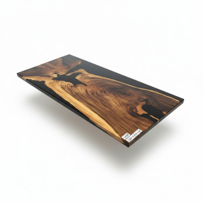 Table de salle à manger en résine époxy Rivière Table en bois massif Tables décoratives 240x100