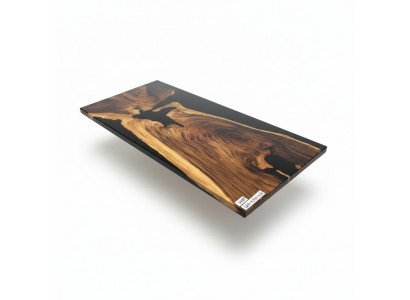 Table de salle à manger en résine époxy Rivière Table en bois massif Tables décoratives 240x100