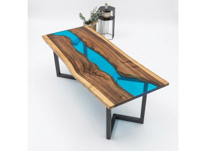 Table d'appoint Table en résine époxy Table basse Table basse faite main 120x60cm