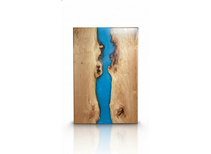 Table à manger en résine époxy, meuble en bois massif, table en époxy à cascade, neuve, 200x90