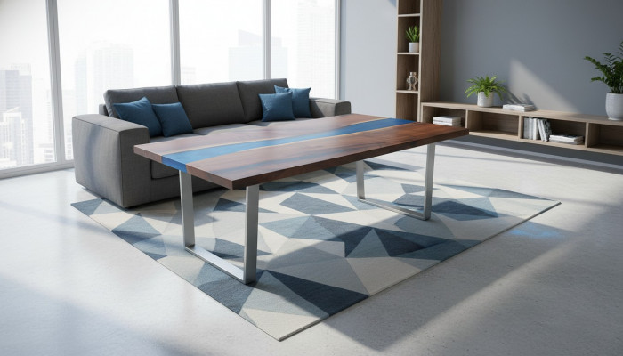 Table d'appoint design Table basse Table en époxy Mobilier Table basse en époxy Tables