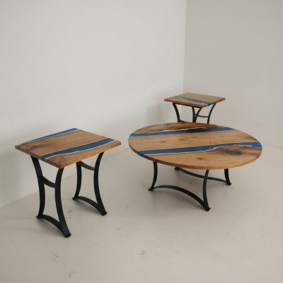 Table de rivière personnalisée en époxy Table en bois véritable Prix 1mètre carré Tables en résine