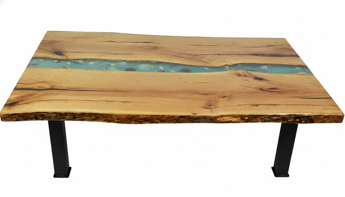Table d'appoint Table basse Meubles en époxy Table de designer en résine époxy Tables 120x70cm