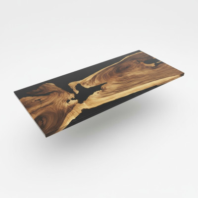 Table Table à manger Tables résine époxy bois massif Mobilier cascade
