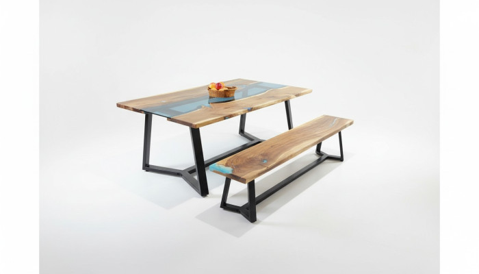Design Table Tabouret Table à manger Table de cuisine Tables de salon Bancs Solide 2 pièces neuf