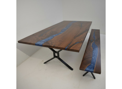 Conception Table Tabouret Table à manger Table de cuisine Tables Bancs Bois massif Salon