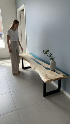 Console table sideboard table en époxy console murale tables en époxy nouvelle