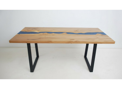 Table en résine époxy en bois véritable sur mesure Prix du fleuve en époxy 1m² Tables en résine