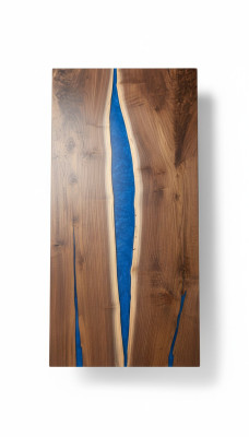 Table de cascade résine époxy Table à manger en époxy Tables en bois massif Véritable mobilier