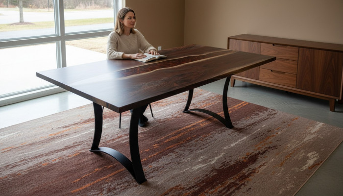 Table sur mesure Résine époxy Résine époxy Rivière bois Prix réel 1m² Tables
