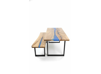 Conception Table Tabouret Table à manger Table de cuisine Tables de salon Bancs Solide époxy nouveau
