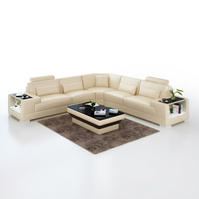 Conception Salon Canapé Mobilier Canapé d'angle Canapé d'angle Canapé en cuir