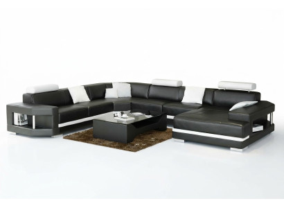 Conception Moderne Salon Canapé D'angle Mobilier Canapé D'angle Canapé en cuir Rembourré