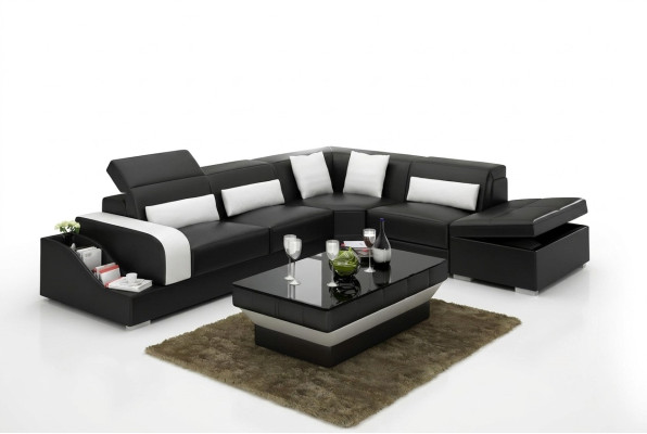 Design Moderne Ecksofa Ecksofa Wohnzimmer Ledergarnitur Couch Sofa.