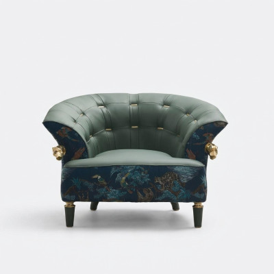 Canapé en tissu simple fauteuil rembourré style designer mobilier moderne de salon