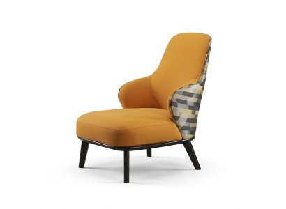Fauteuil moderne rembourré avec des accoudoirs, canapé, chaise de club design avec dossier